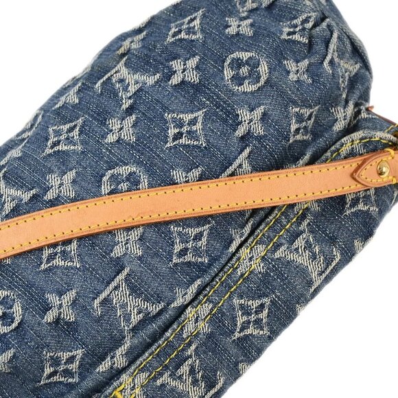 Louis Vuitton Blue Monogram Denim Mini Pleaty Handbag - Picture 6 of 11